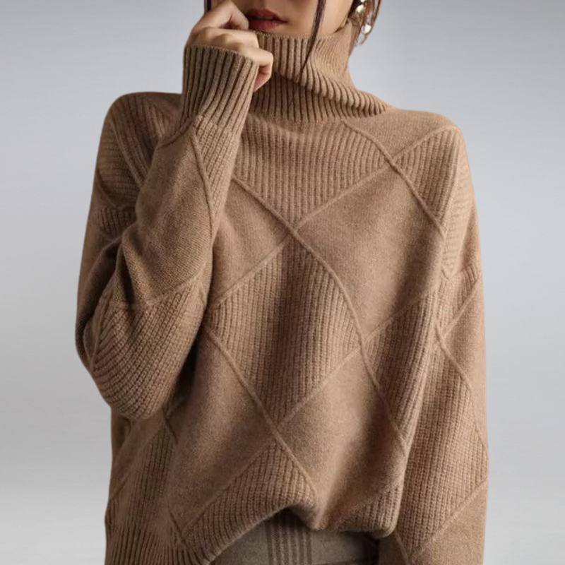 Pull col roulé doux et confortable