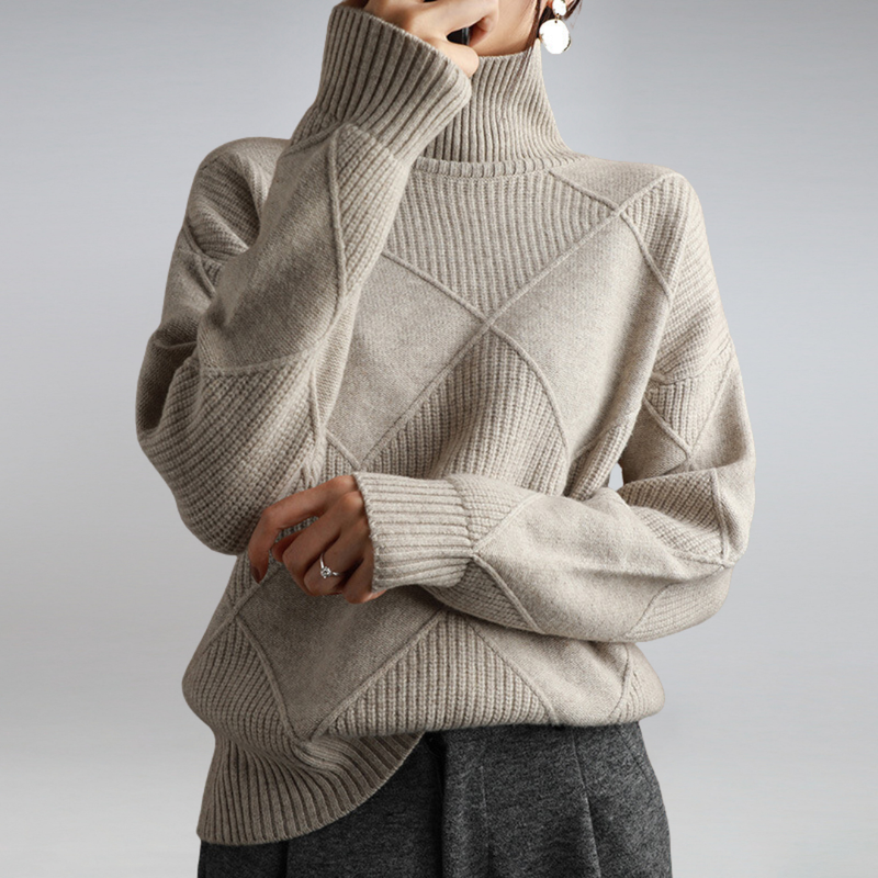 Pull col roulé doux et confortable