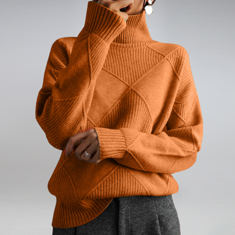 Pull col roulé doux et confortable
